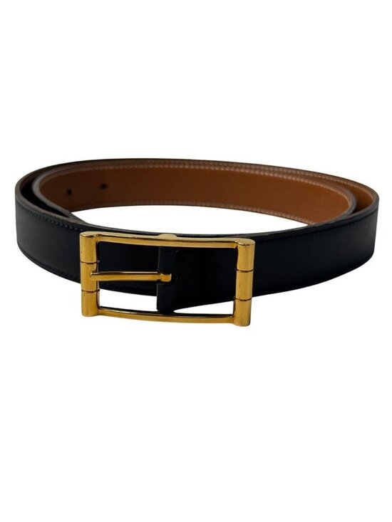 Hermes Hapi Leather Belt Gold 90